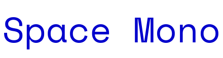 Space Mono шрифт